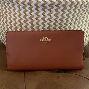 Coach Wallet in Saddle Color